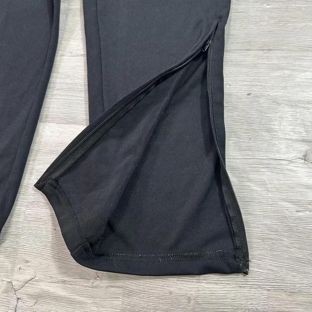Adidas AEROREADY Track Pants Mens Large Black 3 Stripe Zip Hem Athletic H28914